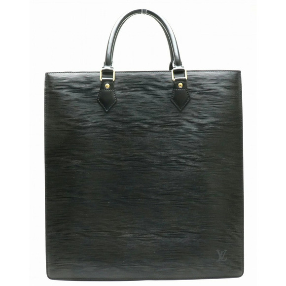Louis Vuitton Handbags - Louis Vuitton Epi Sac Plat Tote Bag Handbag Business Square Noir Black